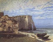 Gustave Courbet The Cliff at Etretat after the Storm painting